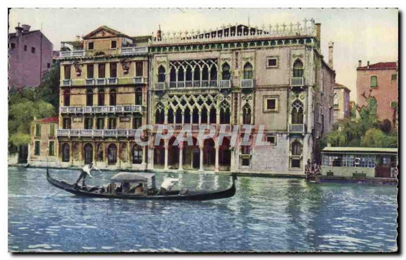 Old Postcard Italy Italia Venezia house d & # 39Oi