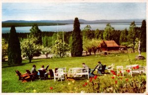 Sweden Utsikten mot Siljan Dalecarlia Tällberg Postcard 09.89