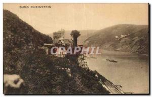 Postcard Old Burg Rheinstein