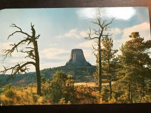 Vintage Postcard 1939-60 Oversized Devil's Tower Bear Lodge Butte Hulett Wyoming