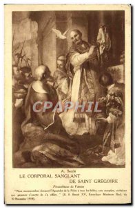 Old Postcard The Bloody Corporal Saint Gregoire Vatican