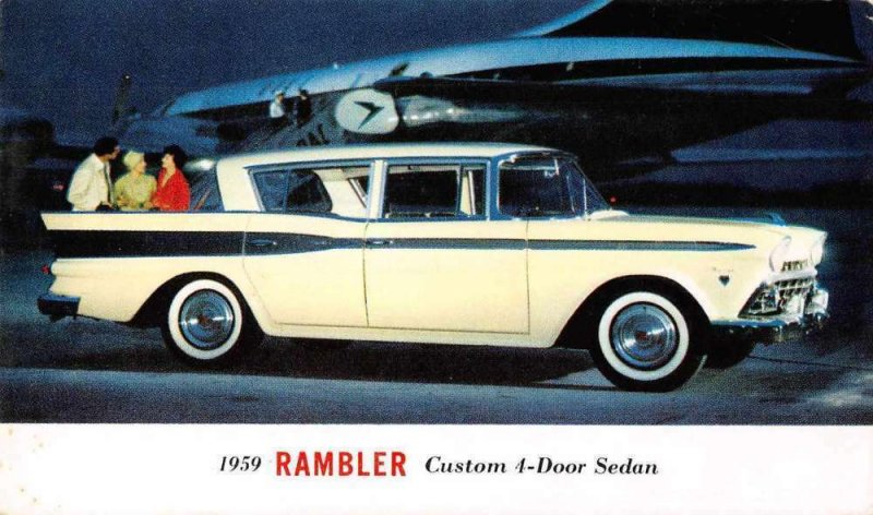 1959 AMC Rambler Custom 4-door Sedan six passengers vintage pc ZE686305