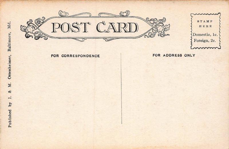 Rudolph Hotel, Atlantic City, New Jersey, Early Postcard, Unused