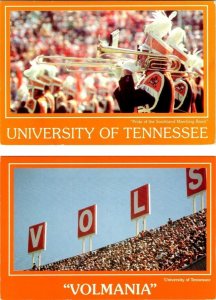 2~4X6 Postcards TN, UNIVERSITY OF TENNESSEE  Marching Band~Stadium/Vols Crowd