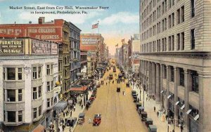 Market Street Wanamaker Store Philadelphia Pennsylvania 1910c postcard