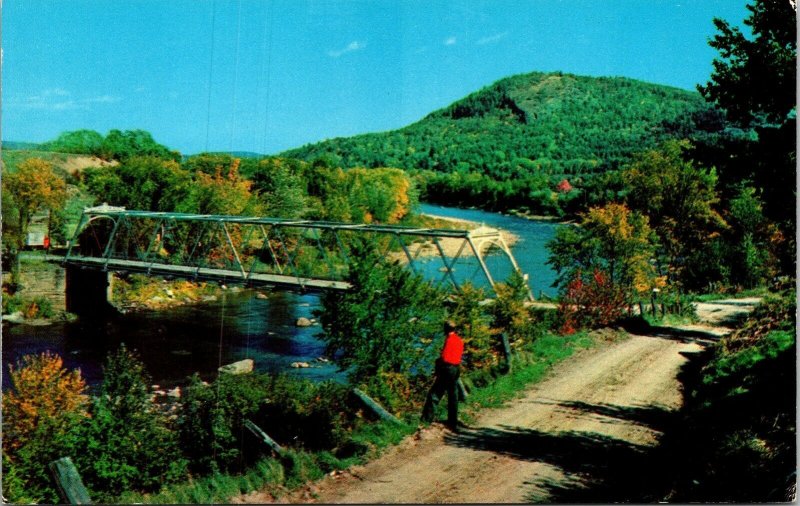 Greetings Hudson NY New York Walking Bridge VTG Postcard UNP Unused Vintage 