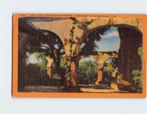 Postcard San Juan Capistrano Mission, San Juan Capistrano, California