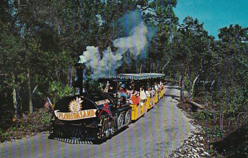 Florida Sarasota Tour Train At Floridaland 1967