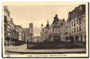 Postcard Old Course JB Langlet Reims Monument 132nd line