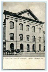 c1908 Ford Theater Where Abraham Lincoln Shot Washington D.C Antique Postcard 