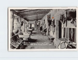 Postcard - West Corridor, Ramona's Marriage Place - Old San Diego, California