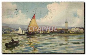 Old Postcard Croatia Croatia Trieste lanterna