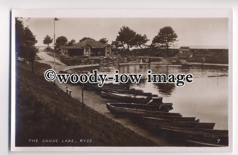 h0991 - The Canoe Lake , Ryde , Isle of Wight - postcard