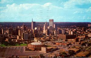 Texas Dallas Skyline View 1962