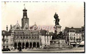 Old Postcard Saint Quentin Place de l & # 39Hotel City