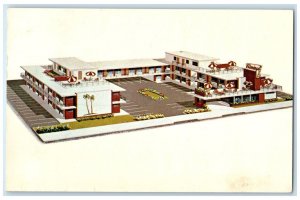 1960 Aerial View Of Flamingo Motel Scene Atlantic City New Jersey NJ Postcard