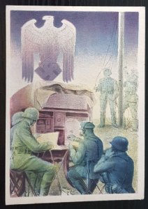 GERMANY THIRD 3rd REICH ORIGINAL CARD WWII KLEIN WEHRMACHT - SIGNAL CORP