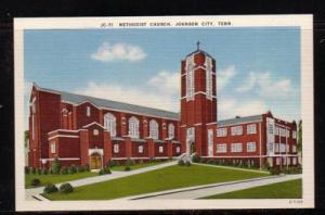 Tennessee colour PC Methodist Church, Johnson City, unused