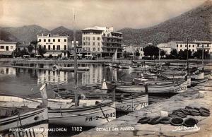 Puerto Pollensa Spain Mallorca Detalle del Puerto Real Photo Postcard J68814