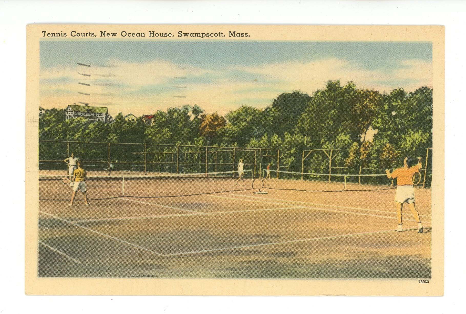 MA Swampscott. New Ocean House, Tennis Courts United States