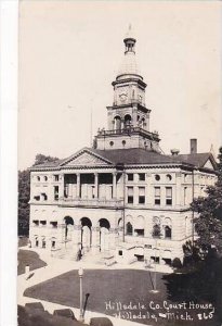 Michigan Hillsdale County Court House 1951 Real Photo RPPC