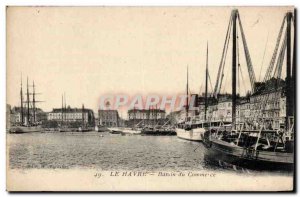 Le Havre - Basin du Commerce - Old Postcard