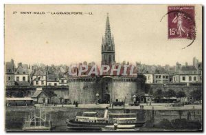 Old Postcard Saint Malo La Grande Porte