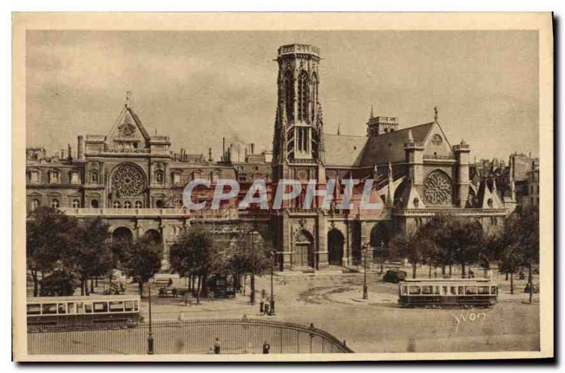 Old Postcard Paris Strolling Church of Saint Germain l'Auxerrois