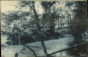 Santa Cruz CA Swinging Bridge 1906 Used Postcard