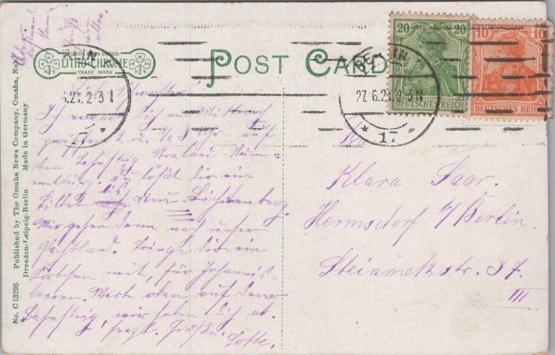 Scene in Spearfish Canyon South Dakota Vintage Postcard C364