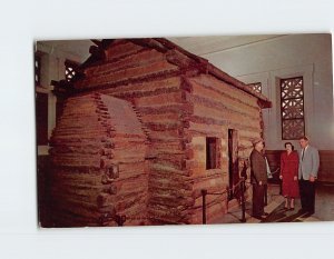 Postcard Lincoln Birthplace Cabin Abraham Lincoln Birthplace Hodgenville KY USA