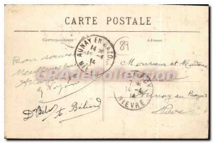 Postcard Old Saint Florentin On Overview