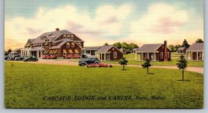 Cascade Lodge and Cabins  Saco   Maine   Postcard  c1945
