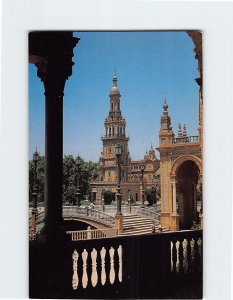 Postcard Spain Square, Detail, Seville, Spain