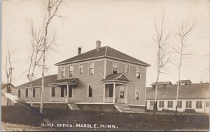Marble Minnesota Oliver Iron Mining Co Office MN Real Photo Postcard H6 