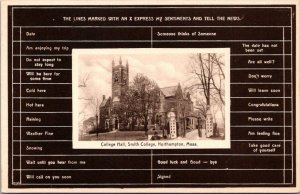 Massachusetts Northampton Smith College College Hall