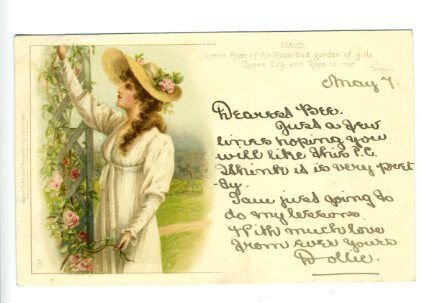 Raphael Tuck Tennyson Maud #490 Postcard