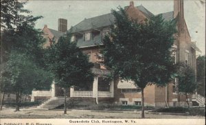 Huntington West Virginia WV Guyandotte Club c1910 Postcard