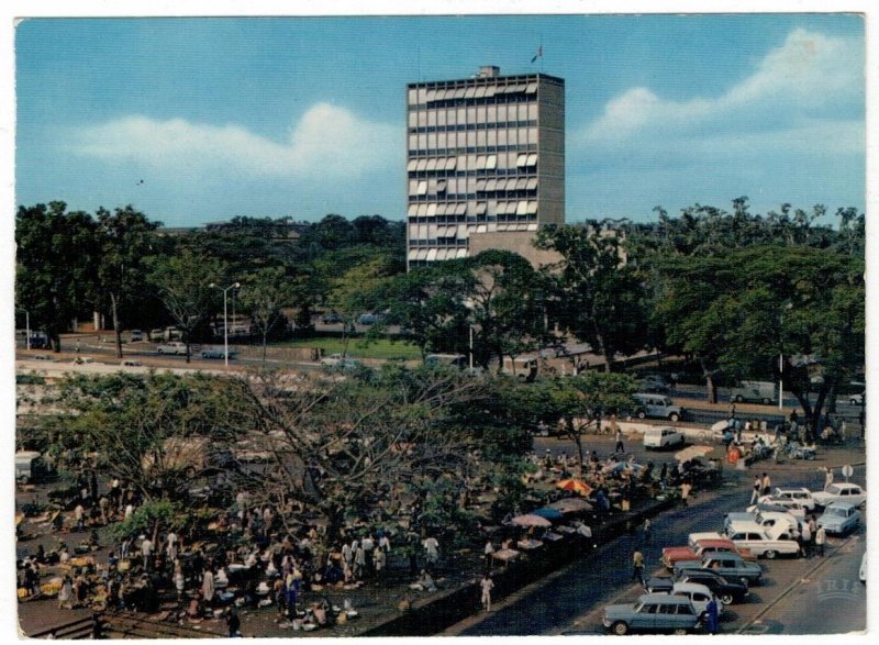 Ivory Coast Cote d'Ivoire 1970 Unused Postcard Abidjan Traditional Market