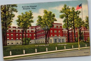 Postcard TN Memphis Methodist Hospital