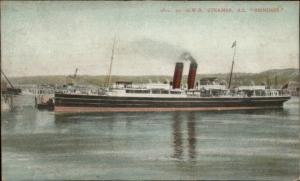 Steamer Ship GWR SS Reindeer - Homemade? c1910 Postcard