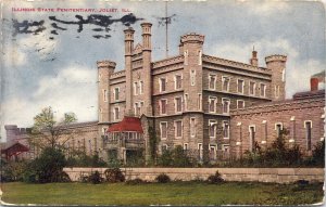Postcard Joliet Illinois State Penitentiary Park Pub. V.O. Hammon 1913 V210