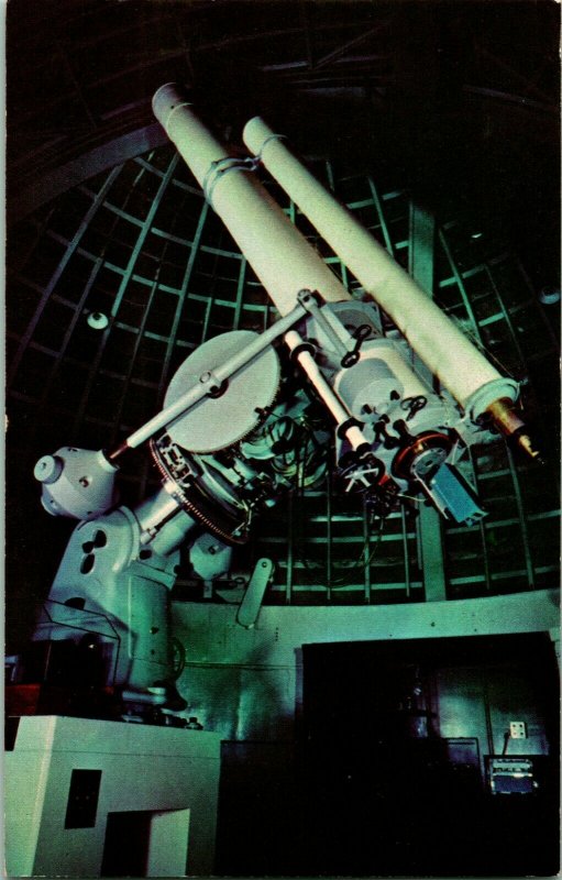 Vtg Chrome Postcard Los Angeles CA Griffith Observatory Giant Telescope