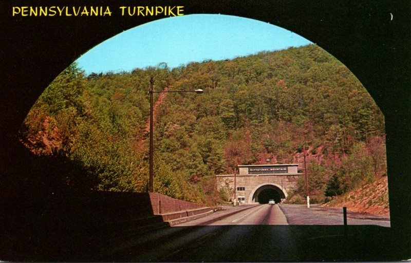 Pennsylvania Turnpike Showing Kittatinny and Blue Mountain Tunnels