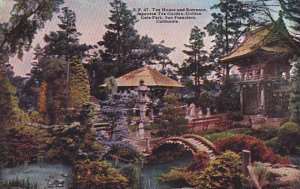 California San FranciscoTea Huose  Entrance Japanese Tea Garden Golden Gate Park