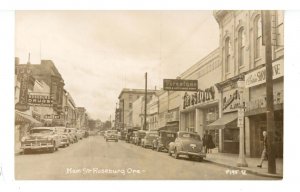 OR - Roseburg. Main Street ca 1949  RPPC
