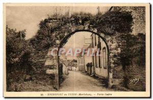 Old Postcard Rochefort en Terre Door Frame