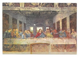 Art Postcard The Last Supper Leonardo Da Vinci Pace & C.Glossy 4X6 Milano Italy