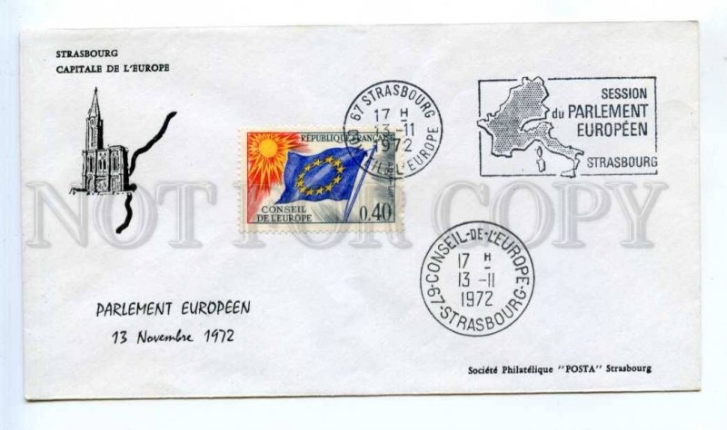 418258 FRANCE Council of Europe 1972 year Strasbourg European Parliament COVER