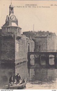 CONCARNEAU, France,1910-1920s, Le Beffroi de la Ville Close et le Pont-Levis